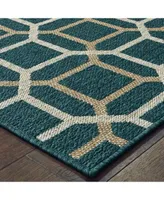 Jhb Design Scope Sco12 Blue Area Rug