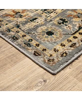 Jhb Design Romeo ROM03 Gray 5'3" x 7'3" Area Rug