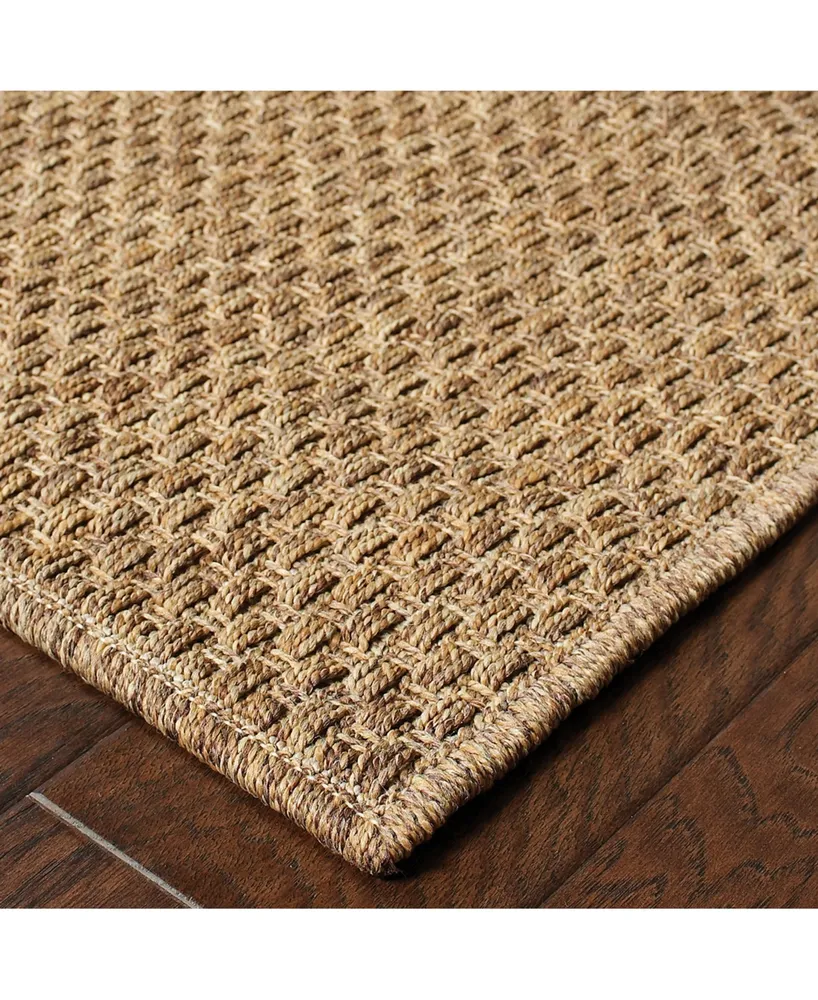 Jhb Design Magu MAG06 Tan 8'6" x 13' Outdoor Area Rug