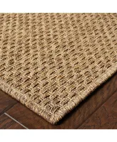 Jhb Design Magu MAG06 Tan 8'6" x 13' Outdoor Area Rug