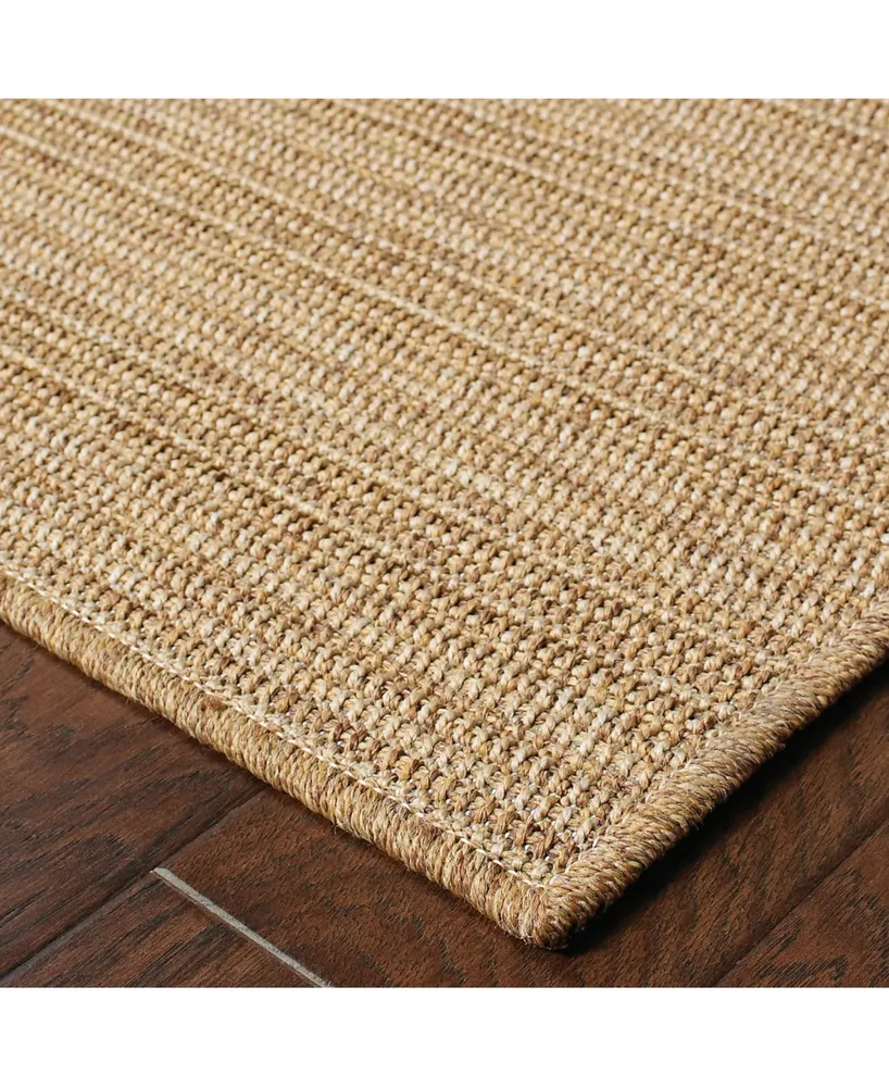 Jhb Design Magu MAG01 Tan 7'10" x 10'10" Outdoor Area Rug