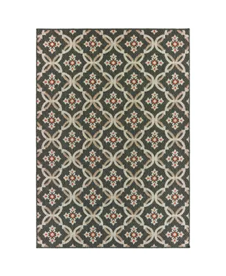 Oriental Weavers Latitude 1904K Gray 7'10" x 10' Outdoor Area Rug