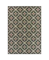 Oriental Weavers Latitude 1904K Gray 7'10" x 10' Outdoor Area Rug