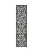 Oriental Weavers Latitude 609 Blue 1'10" x 7'6" Runner Rug