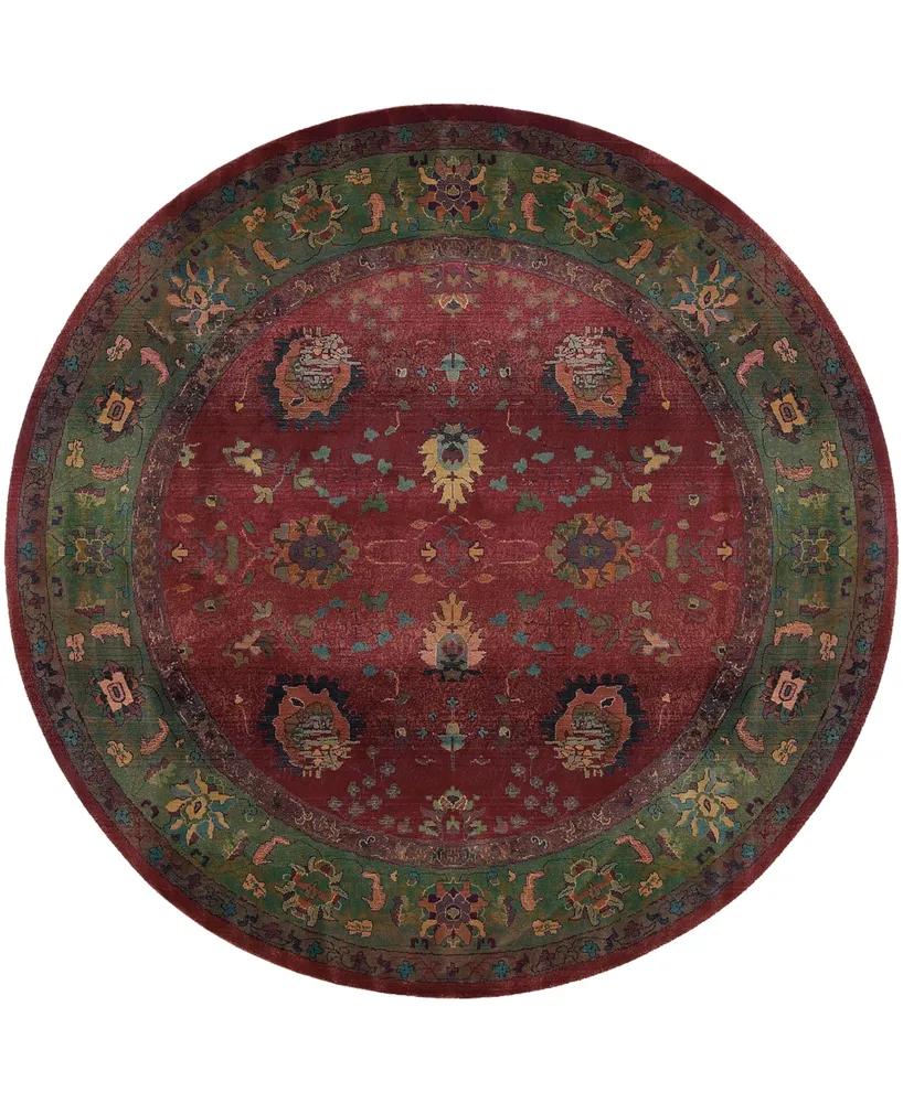 Jhb Design Kismet KIS07 Red 8' Round Rug