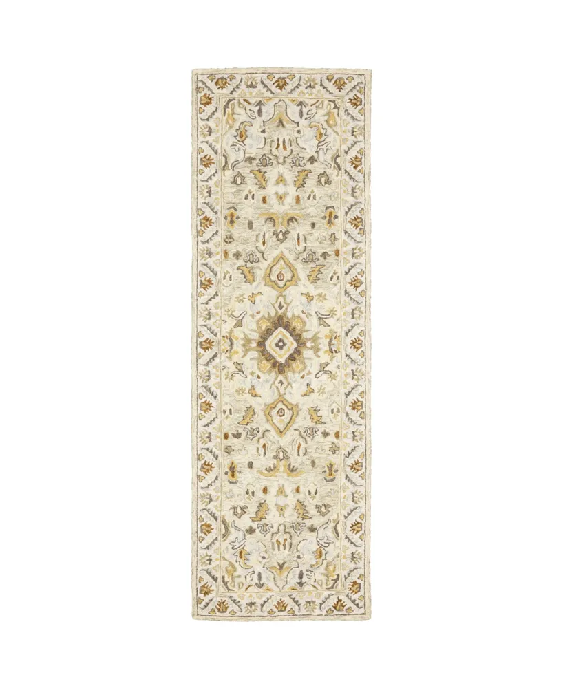 Jhb Design Garden GAR03 Ivory 2'6" x 8' Runner Rug