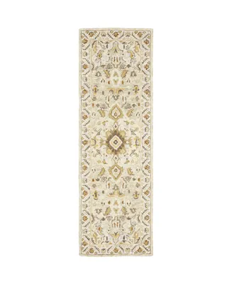 Jhb Design Garden GAR03 Ivory 2'6" x 8' Runner Rug