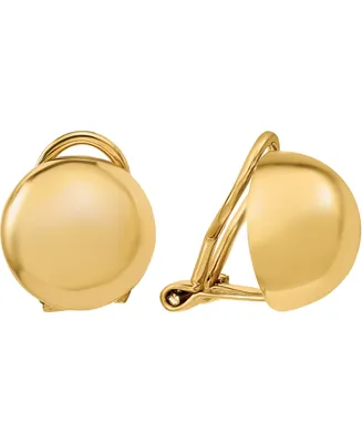 Polished Button Clip-On Earrings