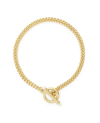 brook & york Stella Imitation Pearl Toggle Chain Bracelet