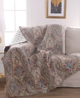 Levtex Kasey Damask Reversible Quilted Throw, 50" x 60"