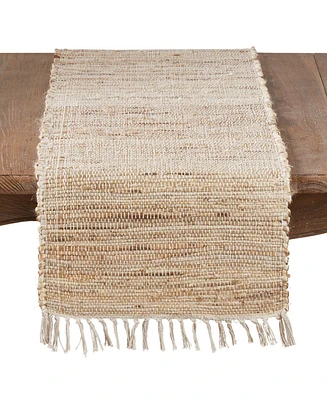 Saro Lifestyle Jute Chindi Table Runner