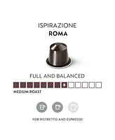 Nespresso Capsules OriginalLine, Roma, Medium Roast Espresso Coffee, 50-Count Espresso Pods
