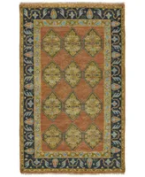 Feizy Ustad R6111 Rust 7'9" x 9'9" Area Rug