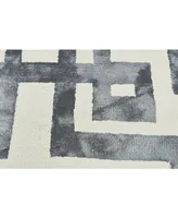 Feizy Lorrain R8568 Slate 2' x 3' Area Rug