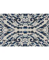 Feizy Milton R3466 Cobalt 2'2" x 4' Area Rug