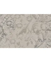 Feizy Prasad R3682 Silver 8' x 11' Area Rug