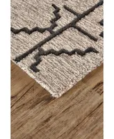 Feizy Enzo R8732 Charcoal 3'6" x 5'6" Area Rug