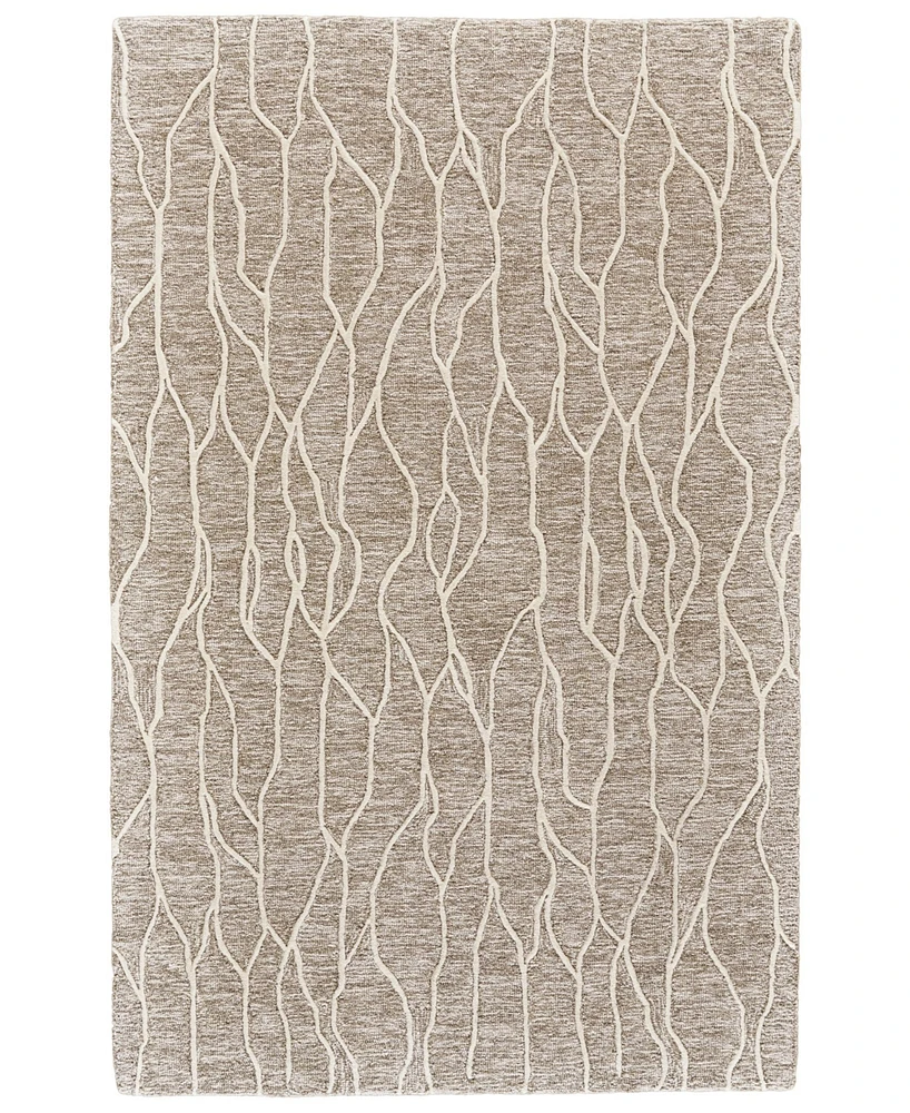 Feizy Enzo R8734 Ivory 5' x 8' Area Rug