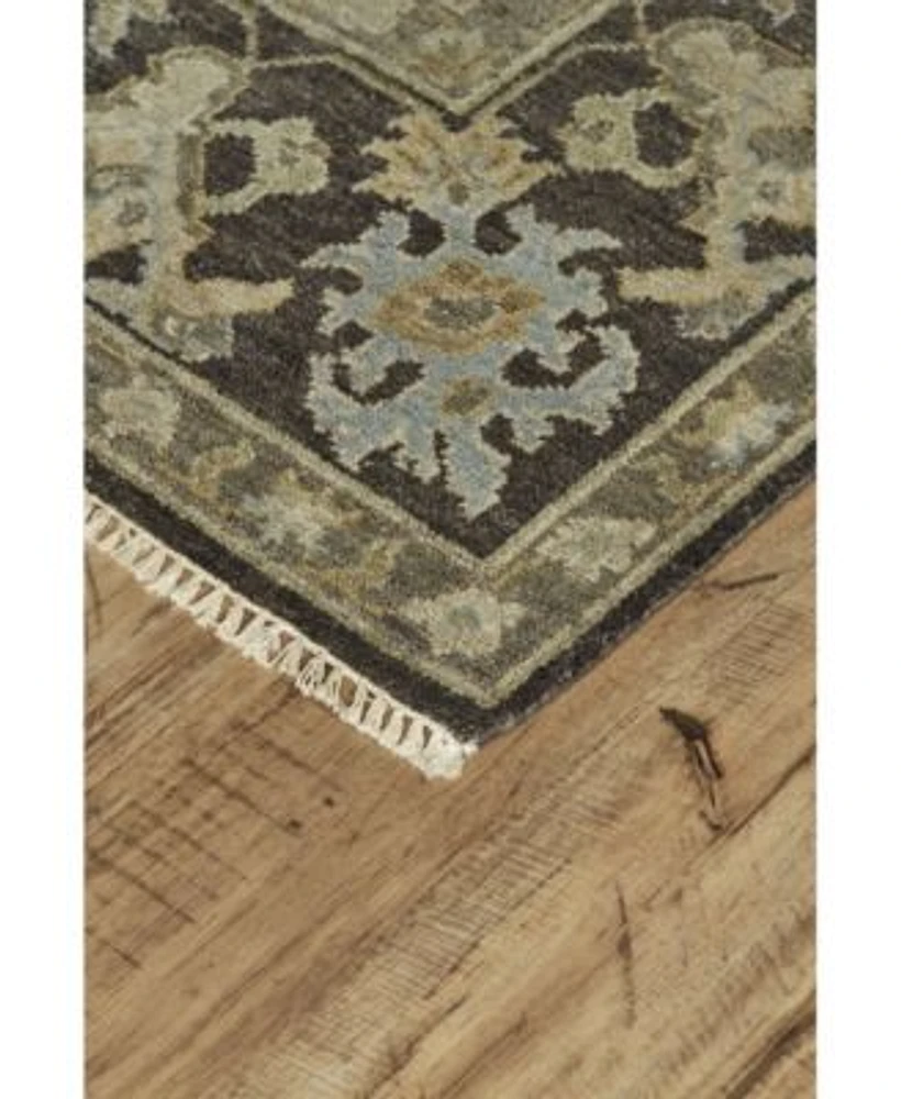 Closeout Feizy Laura R6280 Charcoal Area Rug