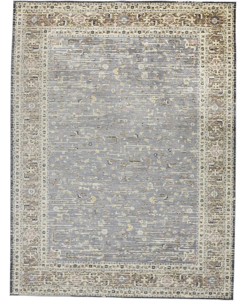 Feizy Grayson R3914 Gray 1'8" x 2'8" Area Rug