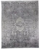 Feizy Sarrant R3966 Gray 4' x 5'3" Area Rug