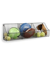 Spectrum Diversified Wall Mount Triple Storage Wire Basket