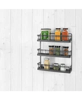Spectrum Vintage-like Living Wall Mount 3-Tier Spice Rack