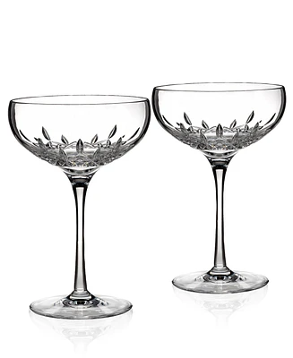 Waterford Stemware, Lismore Essence Champagne Saucer Glass Pair