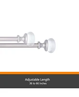 Kenney Fast Fit Easy Install Shania 5/8" Decorative Window Curtain Rod