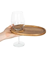 Toscana by Picnic Time Wine Appetizer Plate Set Of 4