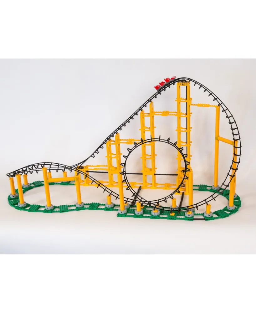 Cdx Blocks Brick Construction Sidewinder Roller Coaster Building Set