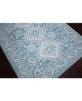 Amer Rugs Boston Bos-64 Teal 7'6" x 9'6" Area Rug