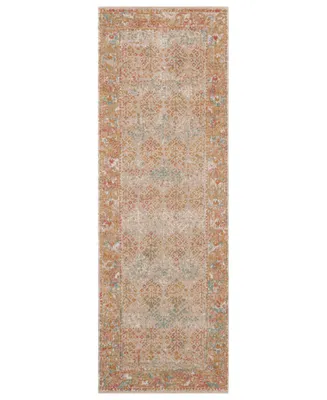 Amer Rugs Eternal Ete-16 Beige/Rust 2'7" x 7'6" Runner Rug