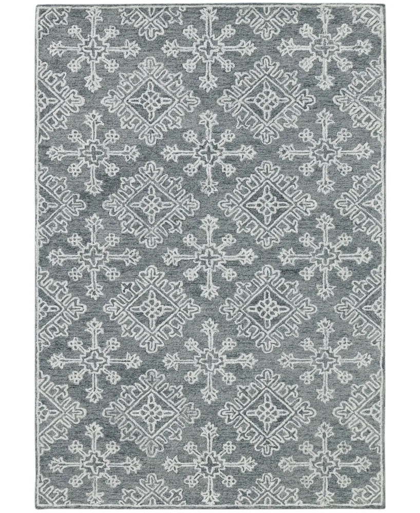 Amer Rugs Boston Bos-36 Charcoal 7'6" x 9'6" Area Rug