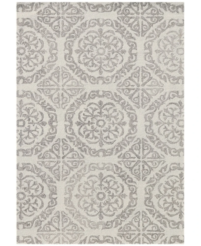 Amer Rugs Boston Bos-22 White 5' x 7'6" Area Rug