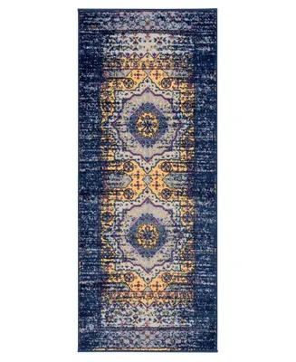 Amer Rugs Manhattan Man-34 Navy 2'6" x 6' Runner Rug