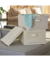 Household Essential Jumbo Fabric Storage Bins 2 Pack