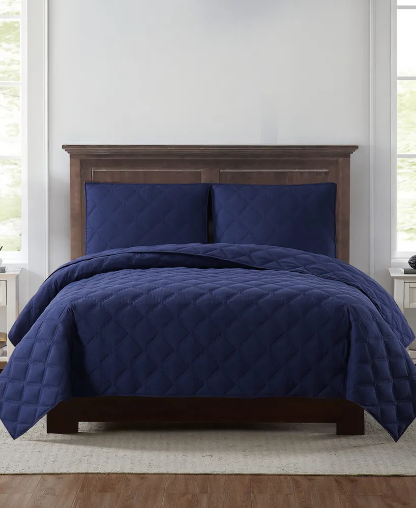 Truly Soft Everyday 3D Puff King Quilt Set