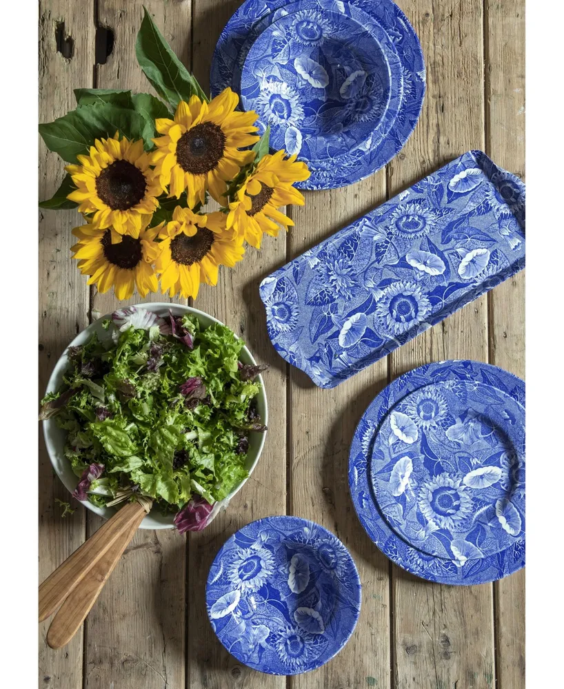 Spode Blue Room Sunflower Pasta Bowls, Set of 4