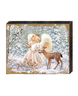 Designocracy by Dona Gelsinger Sweet Christmas Blessings Wooden Block