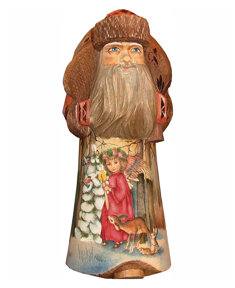 G.DeBrekht Woodcarved Hand Painted Christmas Guidance Figurine