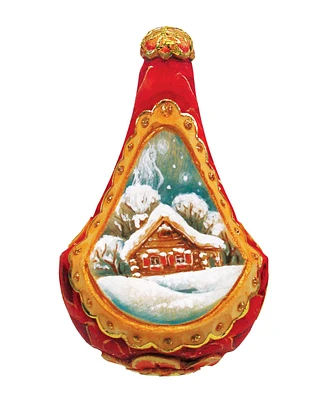 G.DeBrekht Hand Painted Scenic Ornament Enchanted Cottage