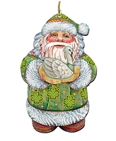 Designocracy Celtic Santa Wooden Decor