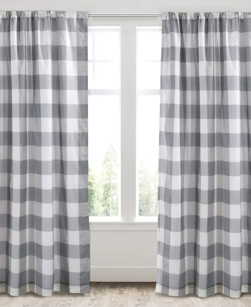 Levtex Camden Buffalo Check Drape Panel, 55" x 84"