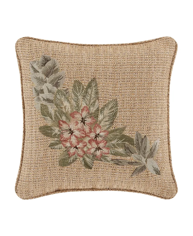 J Queen New York Martinique Embellished Decorative Pillow, 18" x 18"