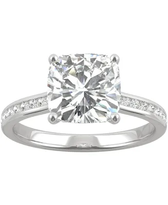 Charles & Colvard Moissanite Cushion Engagement Ring (2-5/8 ct. t.w. Dew) 14k White Gold