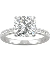Charles & Colvard Moissanite Cushion Engagement Ring (2-5/8 ct. t.w. Dew) 14k White Gold