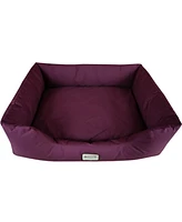 Armarkat Bolstered Dog Bed, Anti-Slip Pet Bed, Burgundy, X-Large