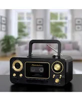Studebaker SB2135BG Portable Cd Player with Am/Fm Radio and Cassette Player/Recorder - Black