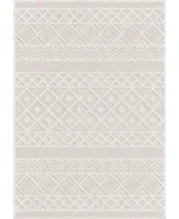 Closeout! Edgewater Living Bourne Coastal Diamond Neutral 9' x 13' Outdoor Area Rug